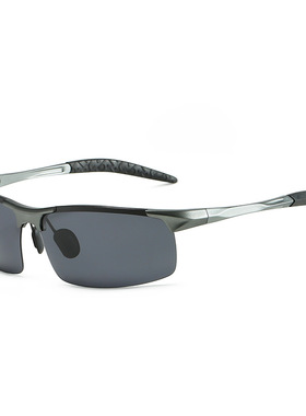 铝镁金属镜框太阳镜男偏光镜新款