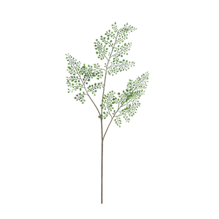 仿真绿植叶子超手感软胶铁线蕨黑骨芒绿叶配花材繁茂绿植装饰假草