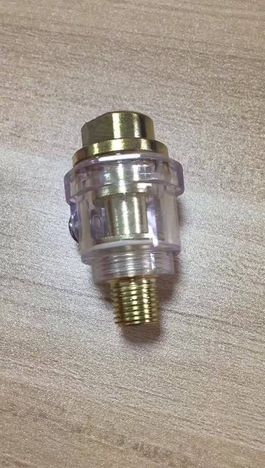 Inline 1/4" Compressed Air Tool Oiler Lubricator Inline Oil