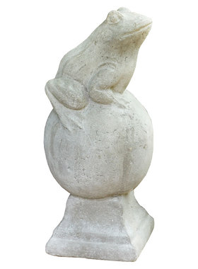 欧式风绿苔粗陶土别墅罗马青蛙