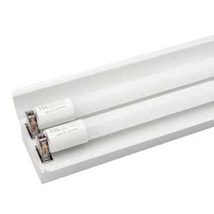 佛山照明 T8灯管超亮led全套支架单管双管日光灯双支带罩单支平盖