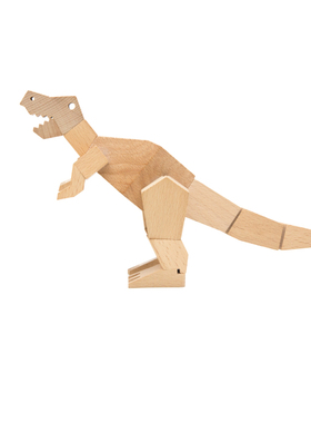 恐龙玩具榉木摆件简约礼物霸王龙