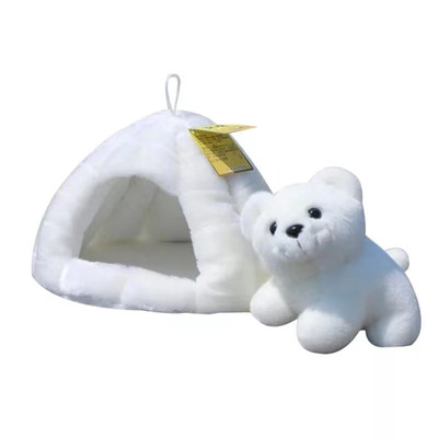 白色北极熊毛绒玩具圣亚洞小白熊