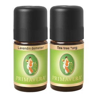 特惠推广有机薰衣草茶树单方精油2瓶乐活族PRIMAVERA战痘套装包邮