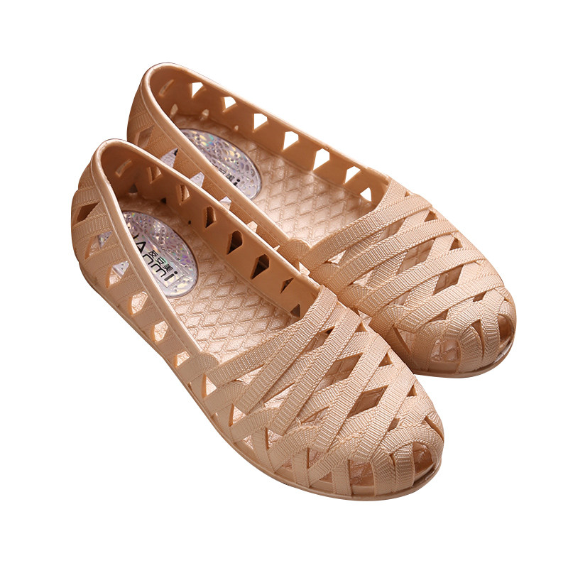 友安美夏季坡跟护士鞋妈妈鞋鸟巢