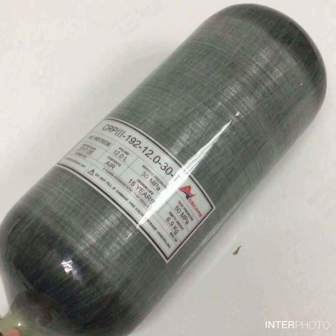 12l 4500psi High Pressure 300bar Air Cylinder For Scuba Diving Small