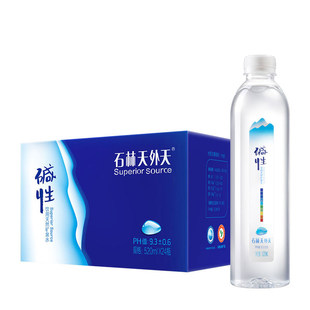 云南石林天外天碱性水520ml*24瓶多件优惠天然碱泉水运动携带无糖