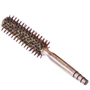 专业美发梳子发型师造型卷发梳耐高温猪鬃梳空气刘海梨花头圆滚梳