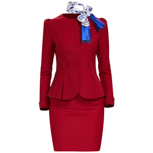 航空空姐制服女套装2025新款工作服女套裙铁路高铁乘务员工装