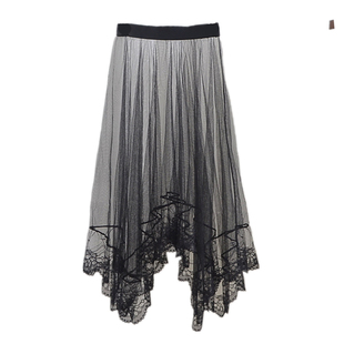 单层网纱半身裙中长款2024女新款夏季半裙一层纱裙无内衬沙沙裙子