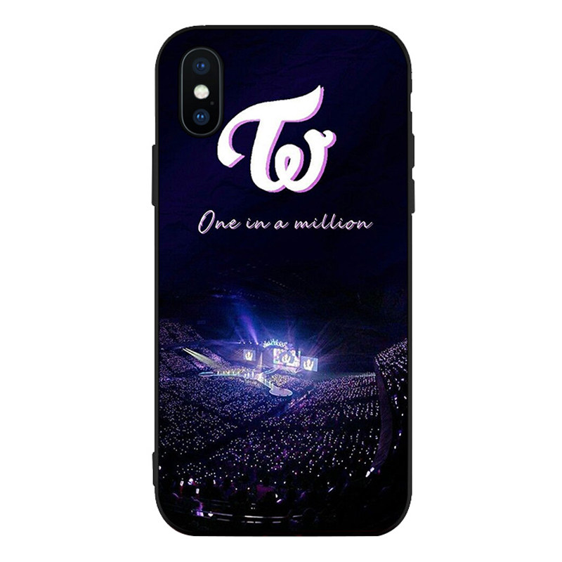 twice演唱会适用于8手机壳XS MAX苹果6s挂绳5se磨砂7PLUS硅胶软套