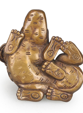 双狮纯紫铜文房商务风制品镇纸