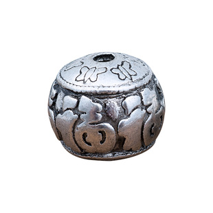 银隔珠925纯银手链配件diy手工材料高档配珠散珠diy星月菩提配饰