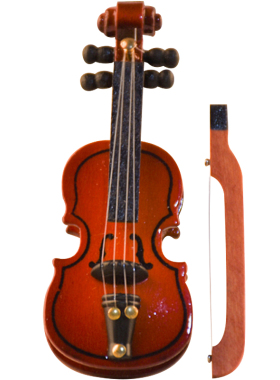 1：12娃娃屋迷你小家具小提琴