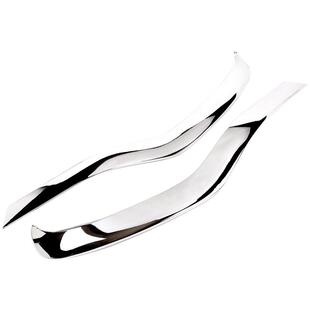 适用16-22款奔驰新E级立标改装E200L E260L E300前保险杠装饰亮条