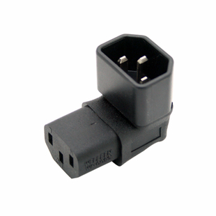 WA-0093转换插头电源转换器品字公转品字母10A转接头C13-C14弯头