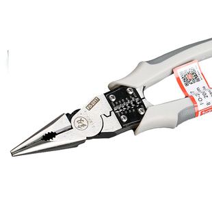 福冈日本德国进口超强多功能钢丝钳老虎克丝钳子电工剥压线钳终身