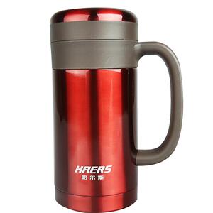 哈尔斯保温杯带茶隔304不锈钢办公室男女泡茶喝水杯子成人450毫升