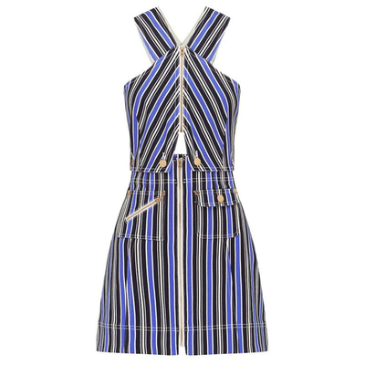 alice新款牛仔时尚条纹连衣裙