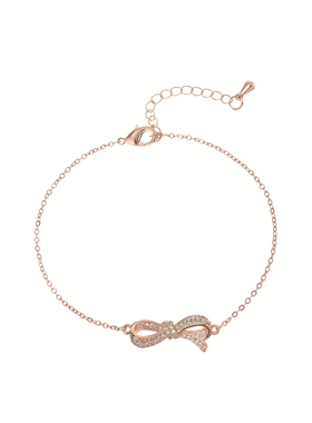 ins韩国新款蝴蝶结女开口可调节