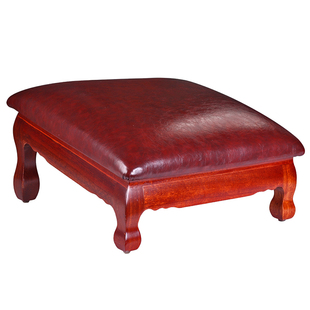 圆通佛具拜垫拜佛垫礼佛跪垫家用供佛实木皮拜垫方形拜凳顺滑加厚