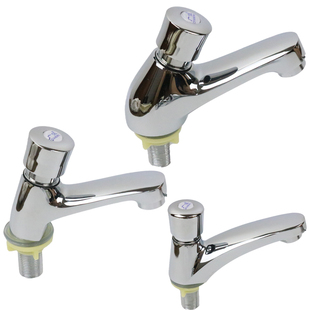 全铜单冷手按键按压式延时龙头 洗手间公共场所面盆洗手盆水龙头