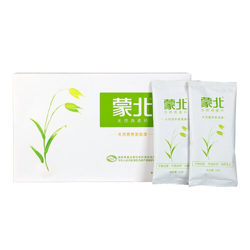 蒙北天然燕麦片有机即食免煮无蔗糖添加营养麦片袋装小包健身