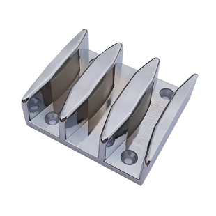 粤品诚淋浴房防撞胶一固两移三连动移门镜光三槽轨道止摆器下滑块