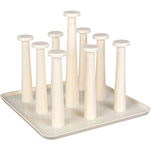 创意杯架玻璃杯水杯套装 塑料沥水盘茶盘 果汁杯透明绿茶杯子家用