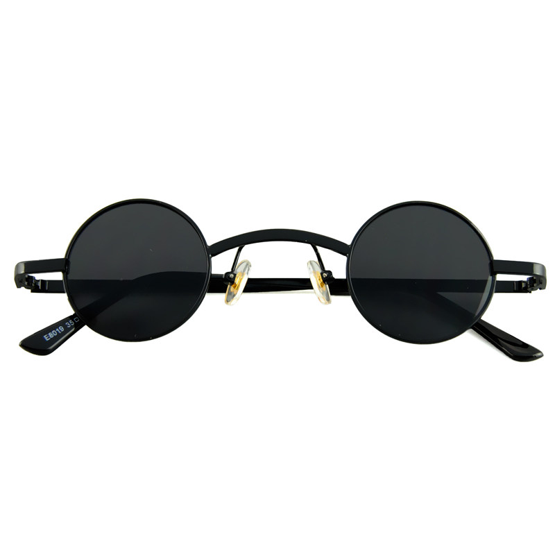 男女士太子镜朋克伴郎嘻哈民国复古ins太阳眼镜个性小圆框潮墨镜