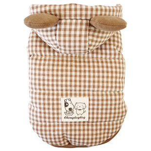 泰迪狗狗衣服小型犬秋冬季宠物猫中型犬比熊加厚保暖猫咪衣服冬装