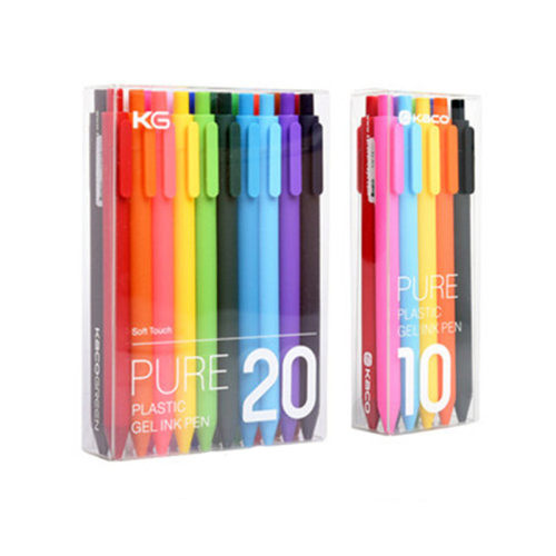 KACO PURE 书源0.5彩色糖果中性笔10/20色彩色笔芯可定制印刷LOGO
