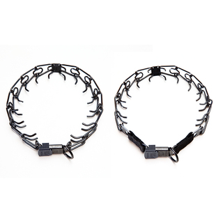 德国HS不锈钢铜合金快扣刺钉链刺激脖圈德牧马犬罗威纳白色狗慎拍