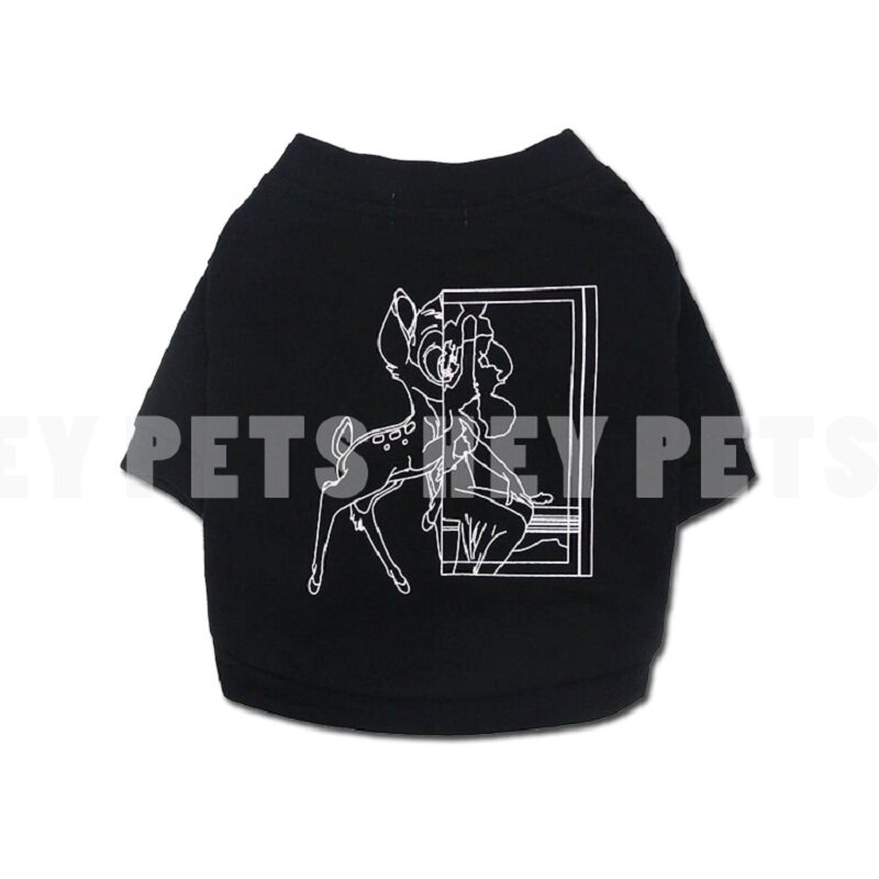 潮牌小鹿宠物衣服潮牌英国斗牛犬法斗恶霸犬巴哥胖狗狗夏季适用