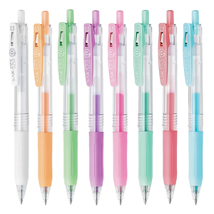 日本zebra斑马Sarasa JJ15彩色按动中性笔 水笔 限量牛奶色手帐用