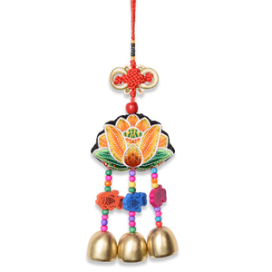 葫仙刺绣香包风铃铜铃铛荷包挂件挂饰门饰装饰品婴儿祈福汽车挂件