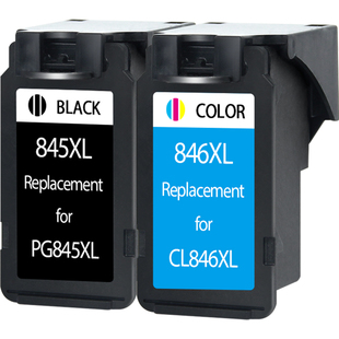 适用佳能845墨盒TS3380 3180黑色MG2580s 3080 2400彩色TS208 308 3480打印机TR4580可加墨ip2880s 845 846