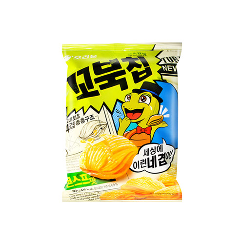 好丽友龟壳玉米酥乌龟玉米片龟壳型膨化休闲小吃韩国进口零食
