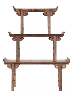 微缩仿古小家具屏风木雕