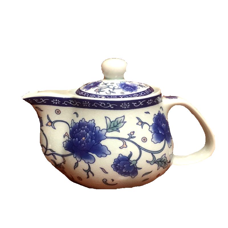 景德镇青花瓷茶具陶瓷茶壶泡茶壶带过滤网家用壶单壶复古大号茶壶