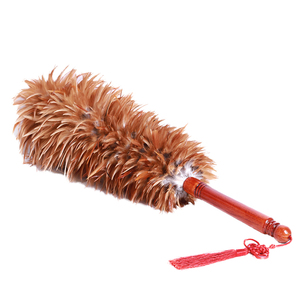 鸡毛掸子可伸缩扫灰除尘不掉毛纯手工加厚小号车用家用清洁鸡毛扫