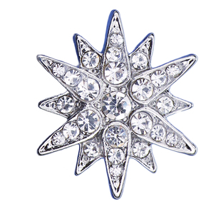 男士胸针 满钻六芒星领花衬衫领针领扣针个性西服胸花徽章胸章