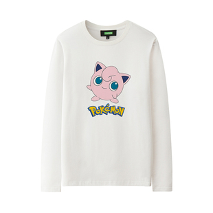 宠物小精灵 胖丁 少女心长袖t恤秋衣薄款休闲ins网红款青少年衣服