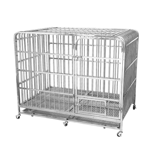 星斗 正宗304材质不锈钢狗笼子小型中型大型犬柯基金毛超大宠物笼