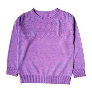 女童针织衫圆领套头薄款韩版儿童中大童2025新款秋冬毛衣春秋打底