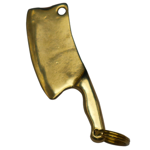 纯黄铜小菜刀斧头汽车钥匙扣挂件男女吊坠包包钥匙链创意礼品招财