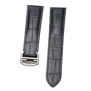 适用华为天梭浪琴卡地亚坦克表带男真皮折叠扣14 20 22 25 26mm23