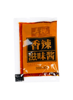 寿桃牌香辣酱小包袋装速食酱伴