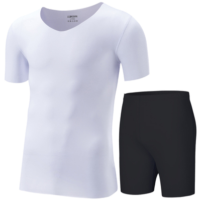 冰丝无痕短袖套装薄款夏季