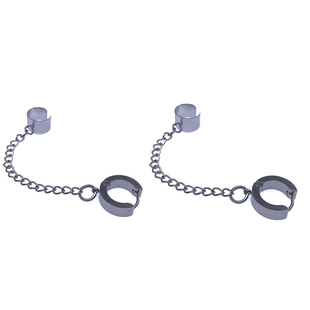 耳环2025新款爆款男生长款耳夹无耳洞女流苏耳扣假耳钉单只耳饰品